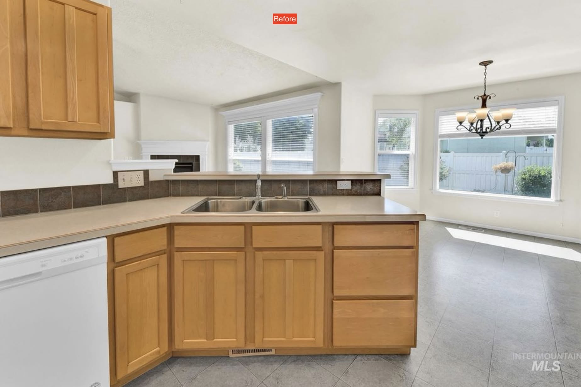 Before: original kitchen
